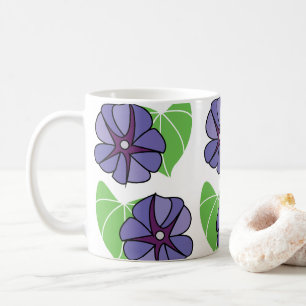 Mug Fleurs de Volubilis Bleu Floral