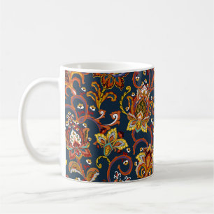 Mug Fleurs dessinées à la main : Motif coloré de la ma