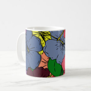 Mug Fleurs d'Hibiscus multicolores #1