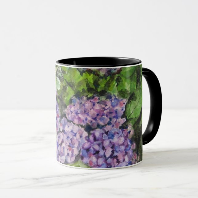Mug Fleurs d'Hydrangée (Devant droit)