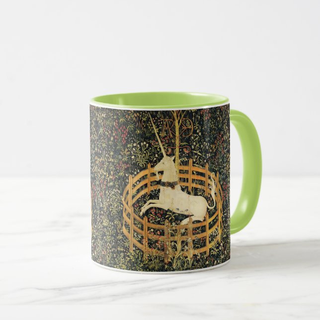 MUG FLEURS D'IMAGINAIRES GOTHIQUES UNICORNES, MOTIFS F (Devant droit)