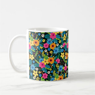 Mug Fleurs Ditsy Vibrantes Motif Floral Design-43785