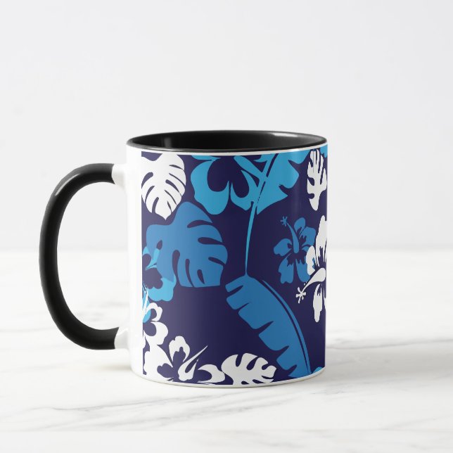 Mug Fleurs Et Plantes Hawaïens (Gauche)