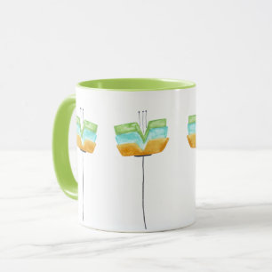 Mug Fleurs fantaisies modernes