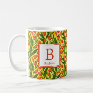 Mug Fleurs féminines romantiques personnalisées de pri
