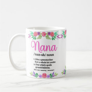 Mug Fleurs Fête des mères Définitions Cadeau pour N