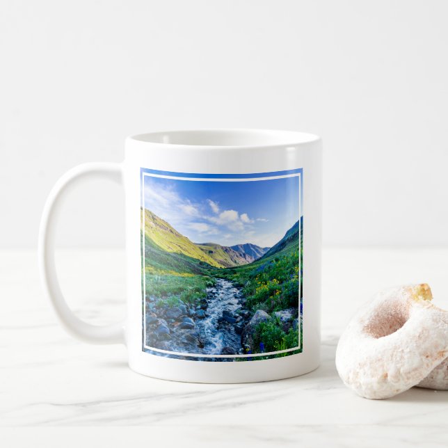 Mug Fleurs | Fleurs sauvages en Colorado (Avec donut)