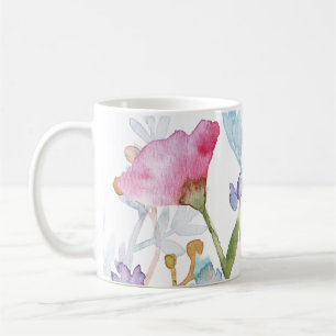 Mug Fleurs Illustrées à la Main
