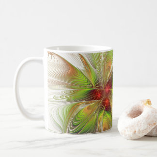 Mug Fleurs imaginaires fractales douces et tendres