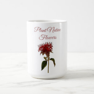 Mug Fleurs indigènes de la plante Monarda 