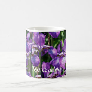 Mug Fleurs Iris Violet Personnalisées