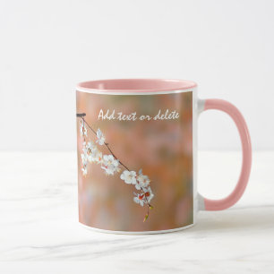 Mug fleurs japonaises d'abricot