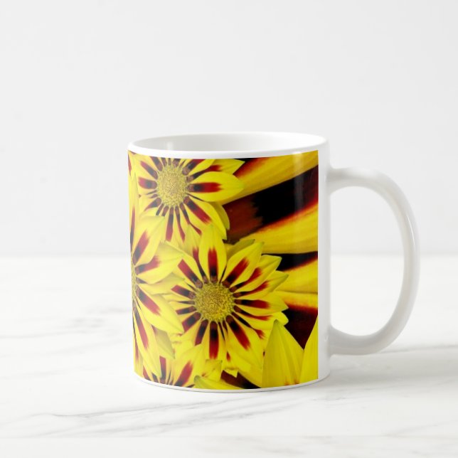 Mug Fleurs Jaune Clair (Droite)