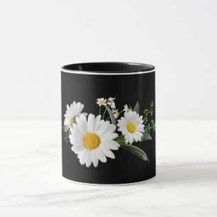 Mug Fleurs jaunes et blanches