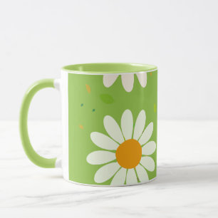 Mug Fleurs marguerites Motif floral Fille pastel arc-e