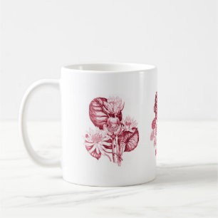 Mug Fleurs monochromes en rouge