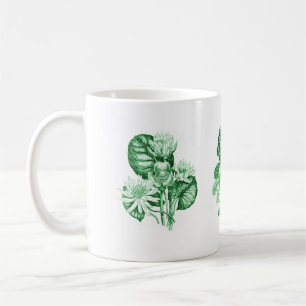 Mug Fleurs monochromes en vert