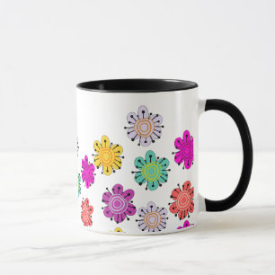 Mug Fleurs multicolores décoratives