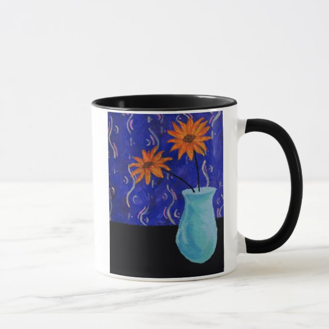 Mug Fleurs oranges (Droite)