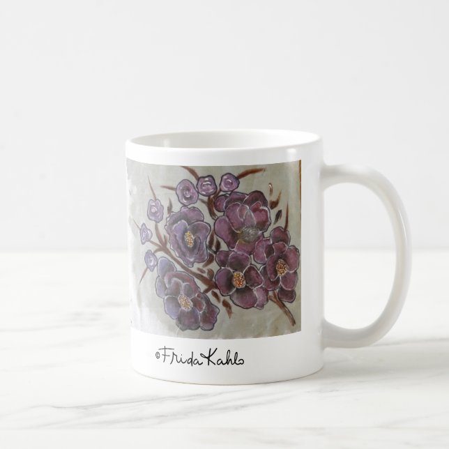 Mug Fleurs peintes Frida Kahlo (Droite)