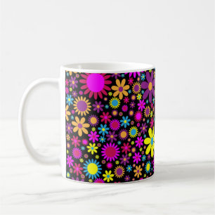 Mug Fleurs psychédéliques dynamiques en Bloom-67566