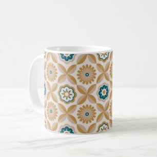 Mug Fleurs rétro or