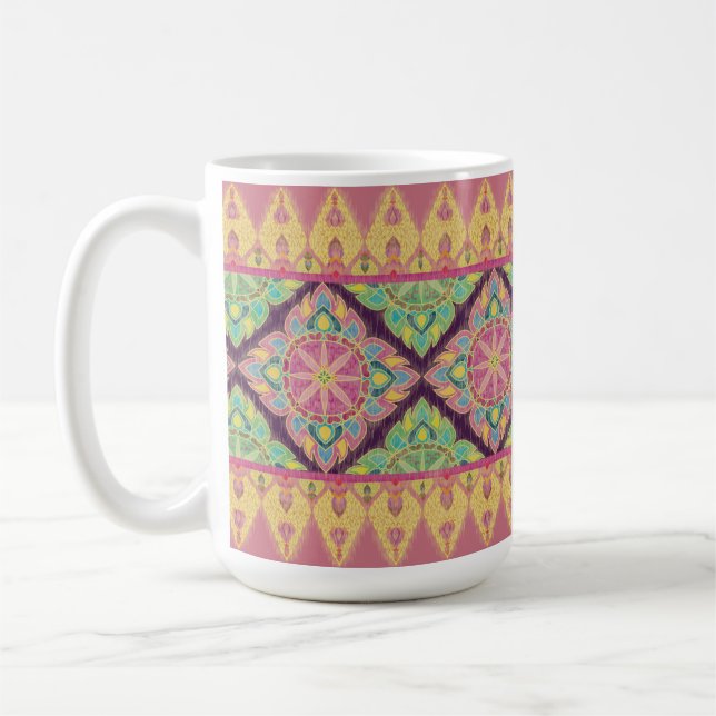 Mug Fleurs roses dans le jardin (Gauche)