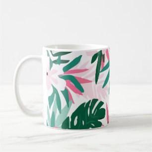 Mug Fleurs roses Motifs hawaïennes