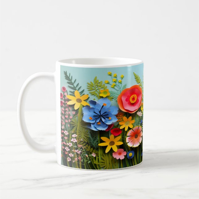 Mug Fleurs sauvages 3D (Gauche)