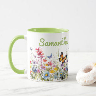 Mug Fleurs sauvages aquarelle