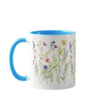 Fleurs sauvages. Beau affichage