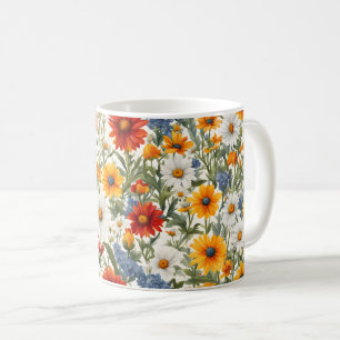 Mug Fleurs sauvages colorés #3