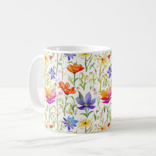 Mug Fleurs sauvages colorés dans un champ