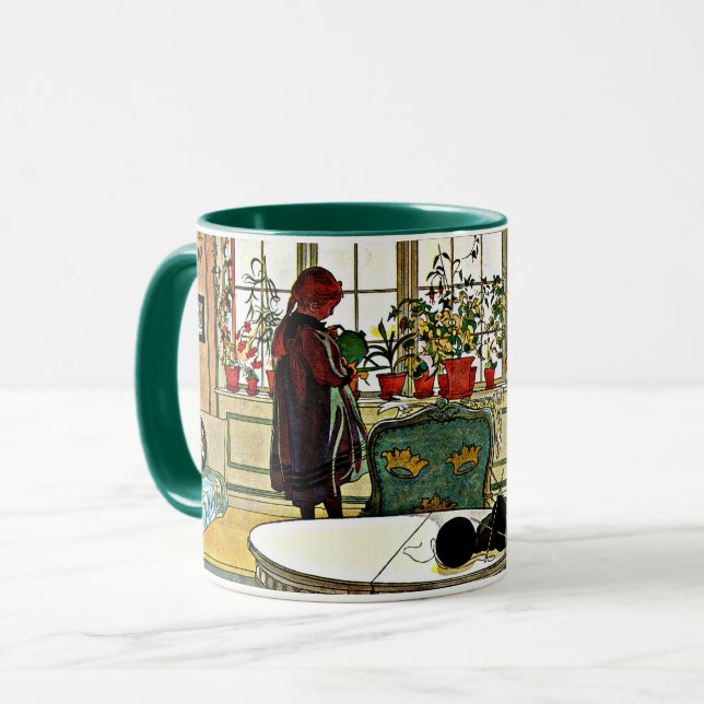 Mug Fleurs sur le rebord de fenêtre (Devant gauche)