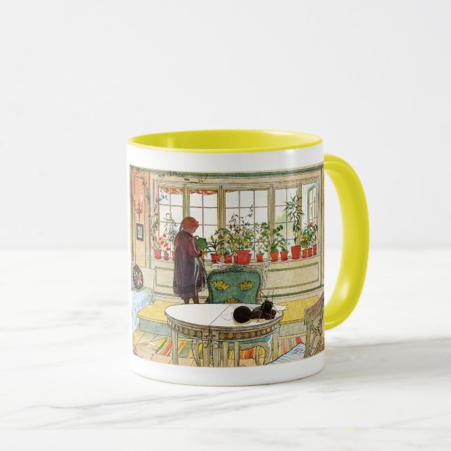 Mug Fleurs sur le rebord de fenêtre par Carl Larsson (Devant droit)