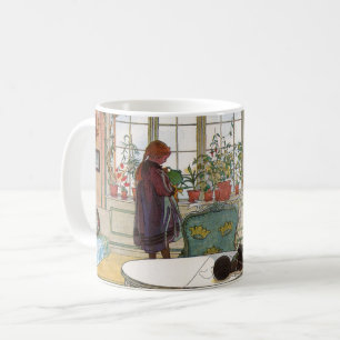 Mug Fleurs sur le rebord de la fenêtre par Carl Larsso