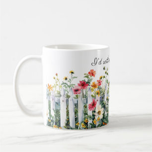 Mug Fleurs sur un jardin de clôture