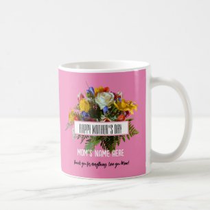 MUG FLEURS TENDANCE BONNE FÊTE DES MÈRES