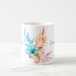 Mug Fleurs tropicales et Feuilles