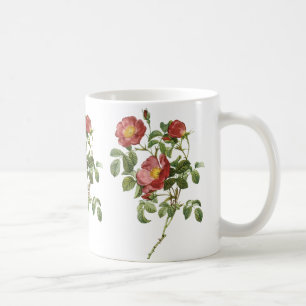 Mug Fleurs Vintage Floral Rose Rouge de l'Amour par Re