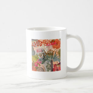 Mug Fleurs Vintage Hula Coloré Hawaïen Tropical