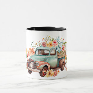 Mug Fleurs vintages de chute de camion