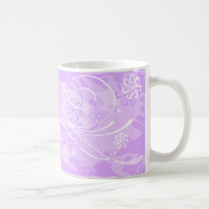 Mug fleurs violettes