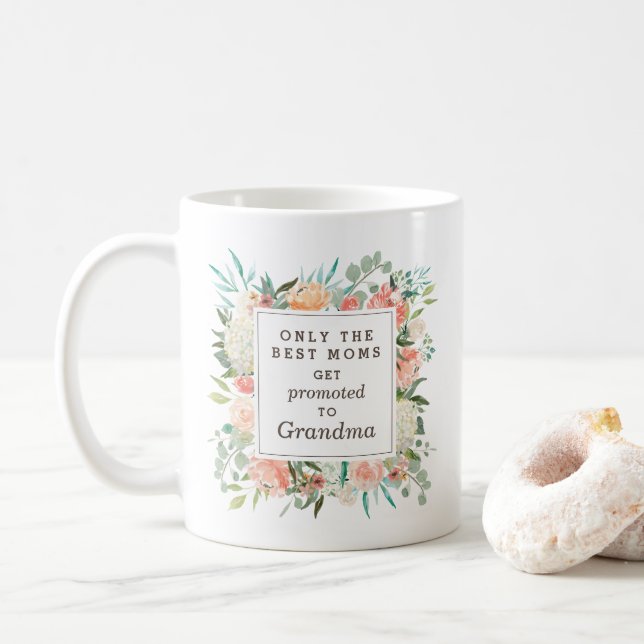 Mug Flexibilité du printemps et de l'aquarelle de pêch (Avec donut)