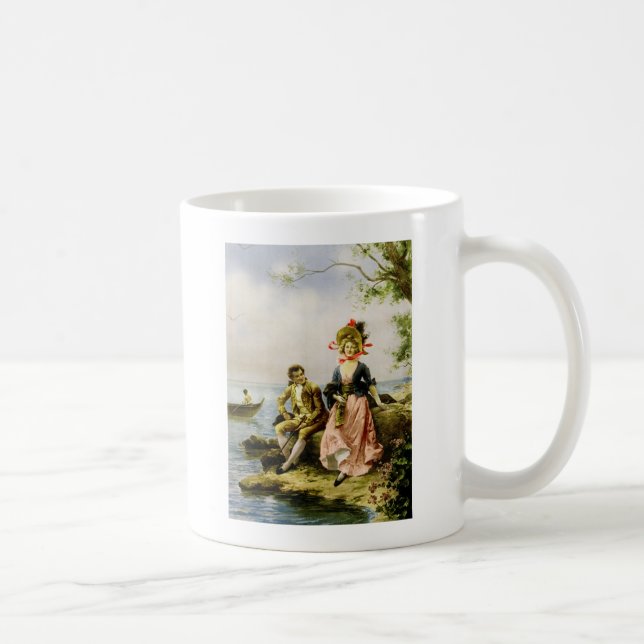 Mug "Flirt au Bord de la Mer" par Hippolyte Lucas (Droite)