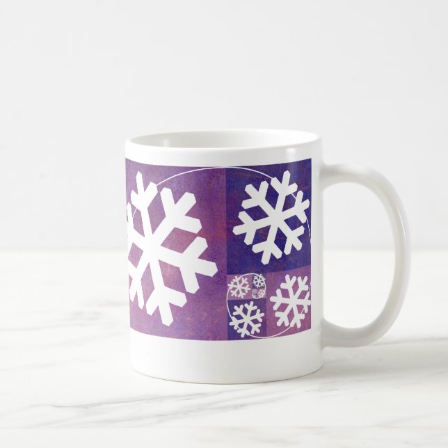 Mug Flocon de neige d'or de rapport (Droite)