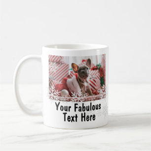 Mug Flocons de neige personnalisés avec photo et texte