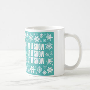 Mug flocons de neige vintages modernes