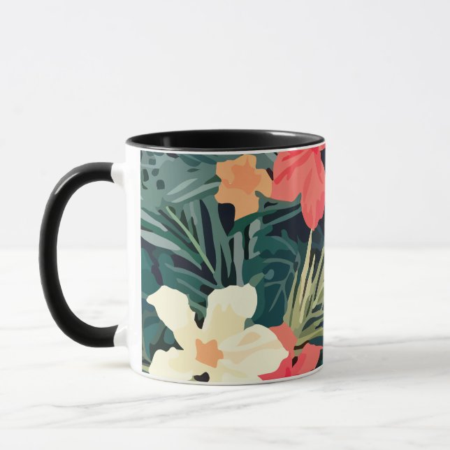 Mug Flora coloré Motif hawaïen (Gauche)