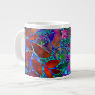 Mug Floral Abstract Stained Glass